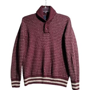 American Eagle sweater pullover shawl collar preppy eclectic grandpa cabincore